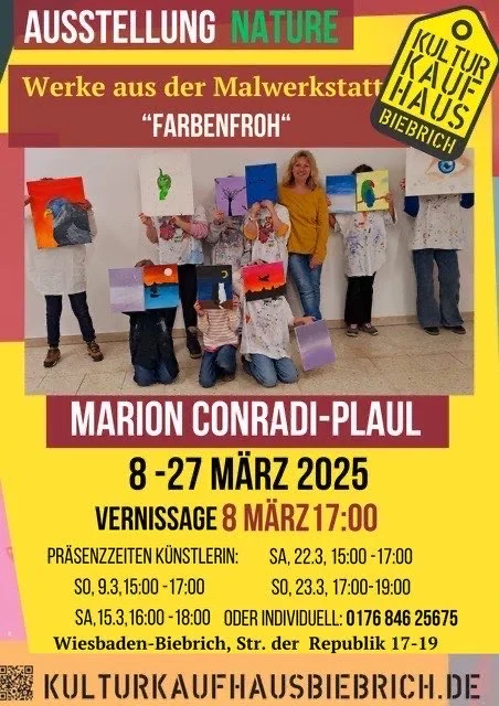 VERNISSAGE: Ausstellung NATURE // Werke von Ingrid Schiller // Bilder aus der Malwerkstatt, Marion Conradi-Plaul