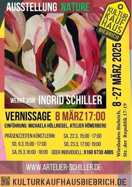VERNISSAGE: Ausstellung NATURE // Werke von Ingrid Schiller // Bilder aus der Malwerkstatt, Marion Conradi-Plaul