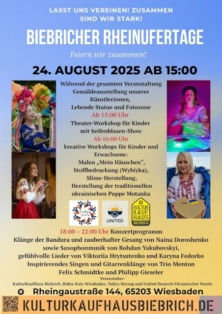 Letzter Tag des Festivals „Tage des Rheins – kulturell und lebendig“ dieses Mal mit ukrainischen Akzenten!