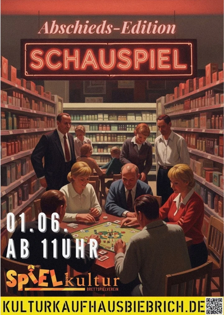 1. Juni 2025 – schauSPIEL-Abschied im Kulturkaufhaus Biebrich